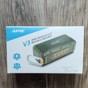 APIE V3 IPX6 Waterproof Wireless Speaker - Olive Green